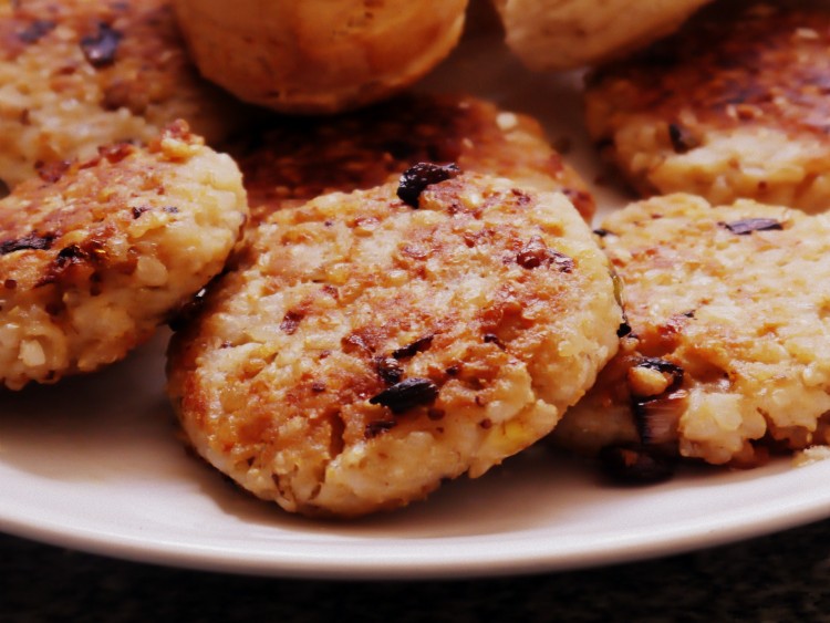 Comidas vegetarianas: Hamburguesas de arroz