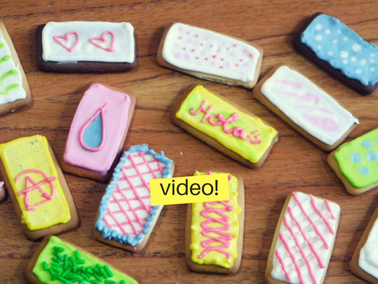 Decorar galletas con glasé real