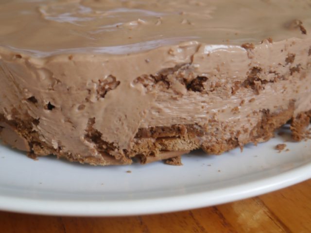 Torta de chocolate tipo cheeecake