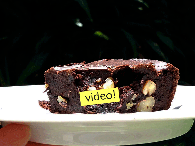 Brownie sin azúcar