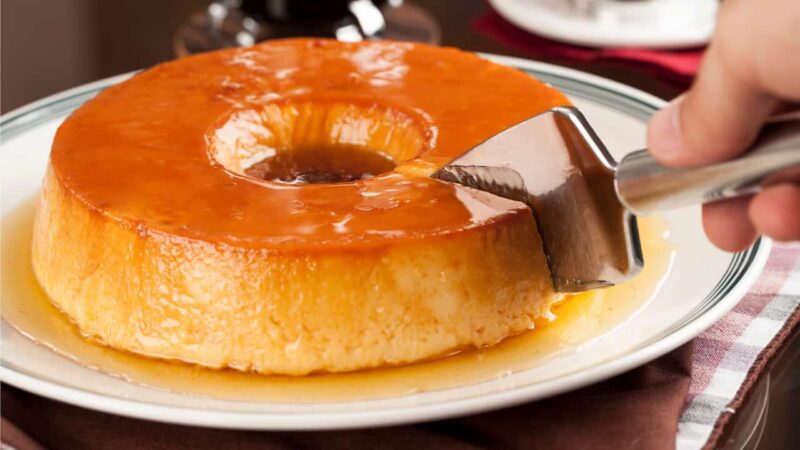 flan de coco