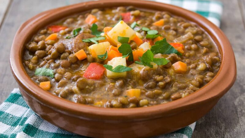 lentejas con verduras