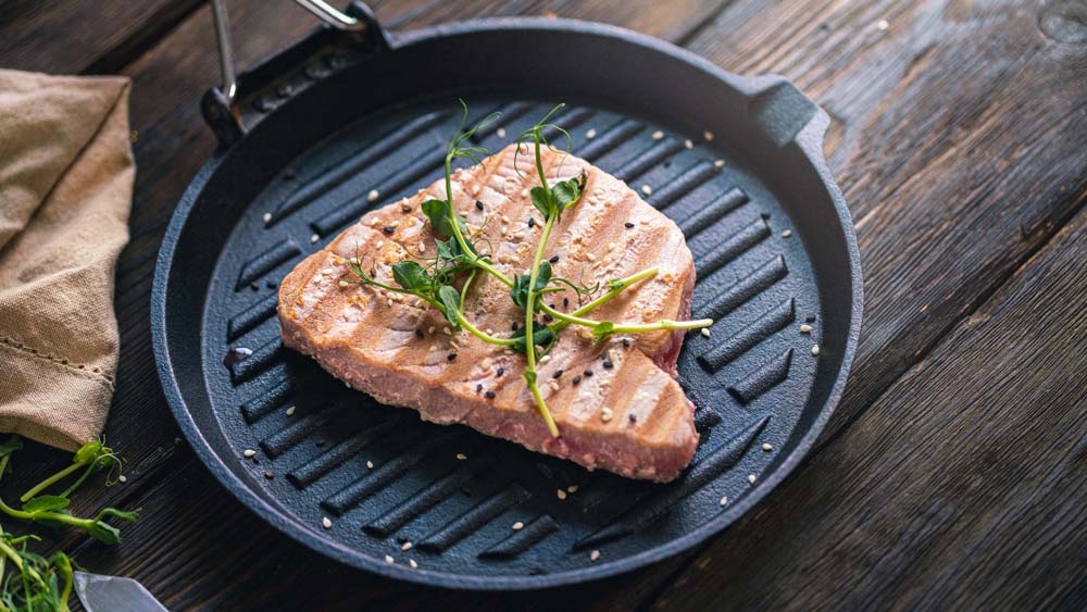 Receta de atún a la plancha