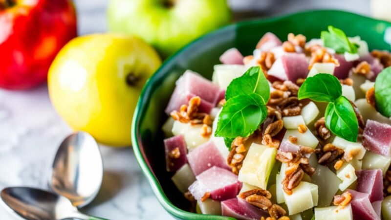 la mejor receta de ensalada de manzana