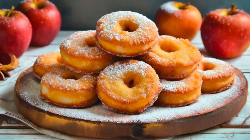 receta de buñuelos de manzana